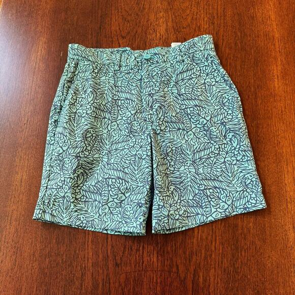 Vineyard Vines Breaker Turquoise Performance Mens Swim Shorts Size 30 - Picture 1 of 3